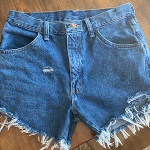 Denim shorts